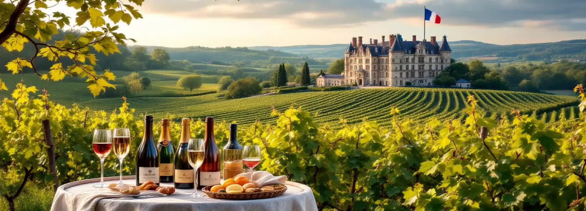 Header-Image für die Kategorie "Weine aus Frankreich" in einem Wein-Shop.