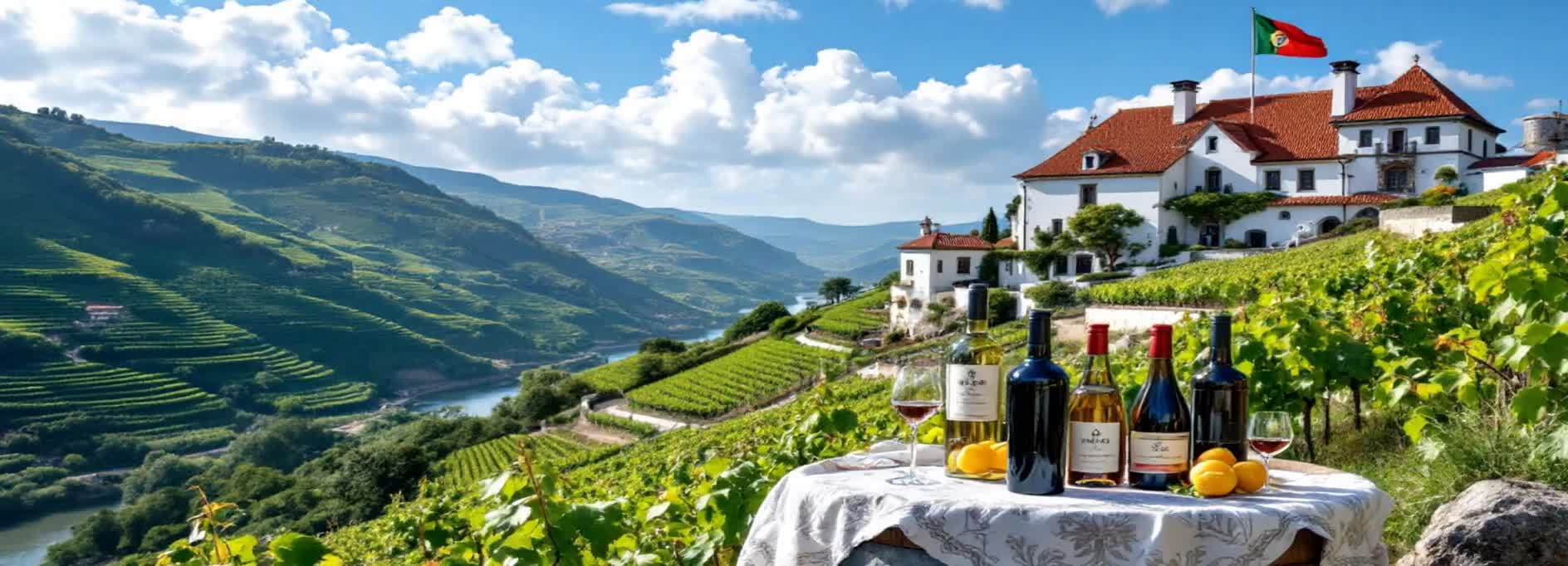 Header-Image für die Kategorie "Weine aus Portugal" in einem Wein-Shop.