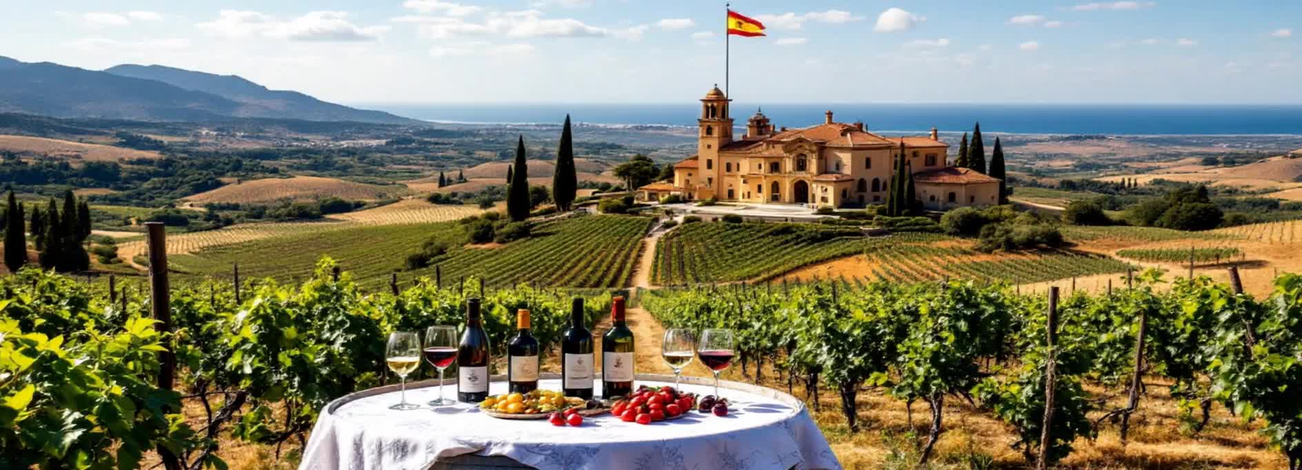 Header-Image für die Kategorie "Weine aus Spanien" in einem Wein-Shop.
